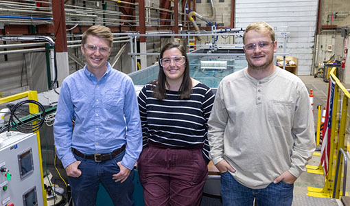 Continue reading about Three researchers in a lab.