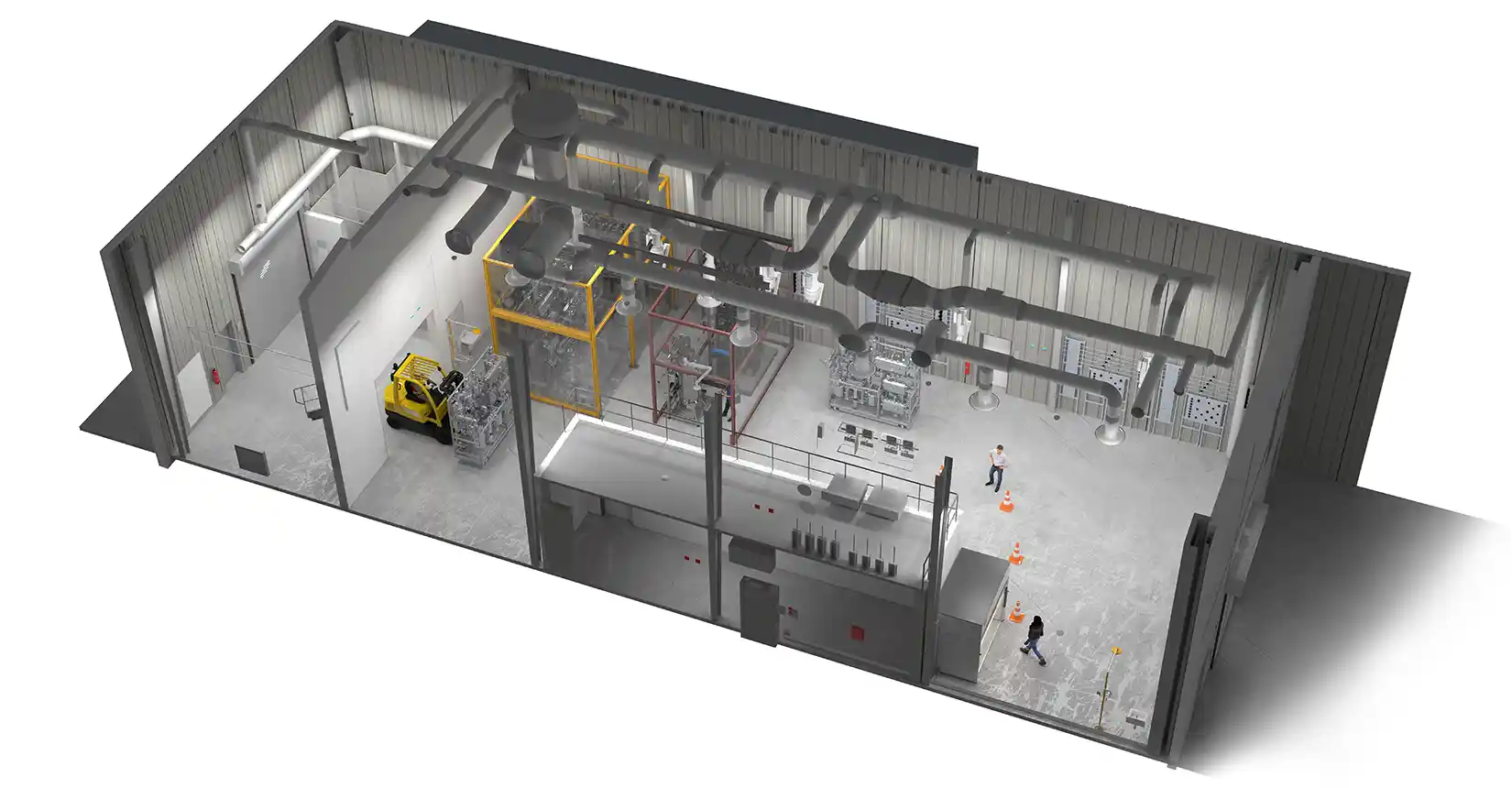 Aerial view of Biomass Conversion Power Plant diagram