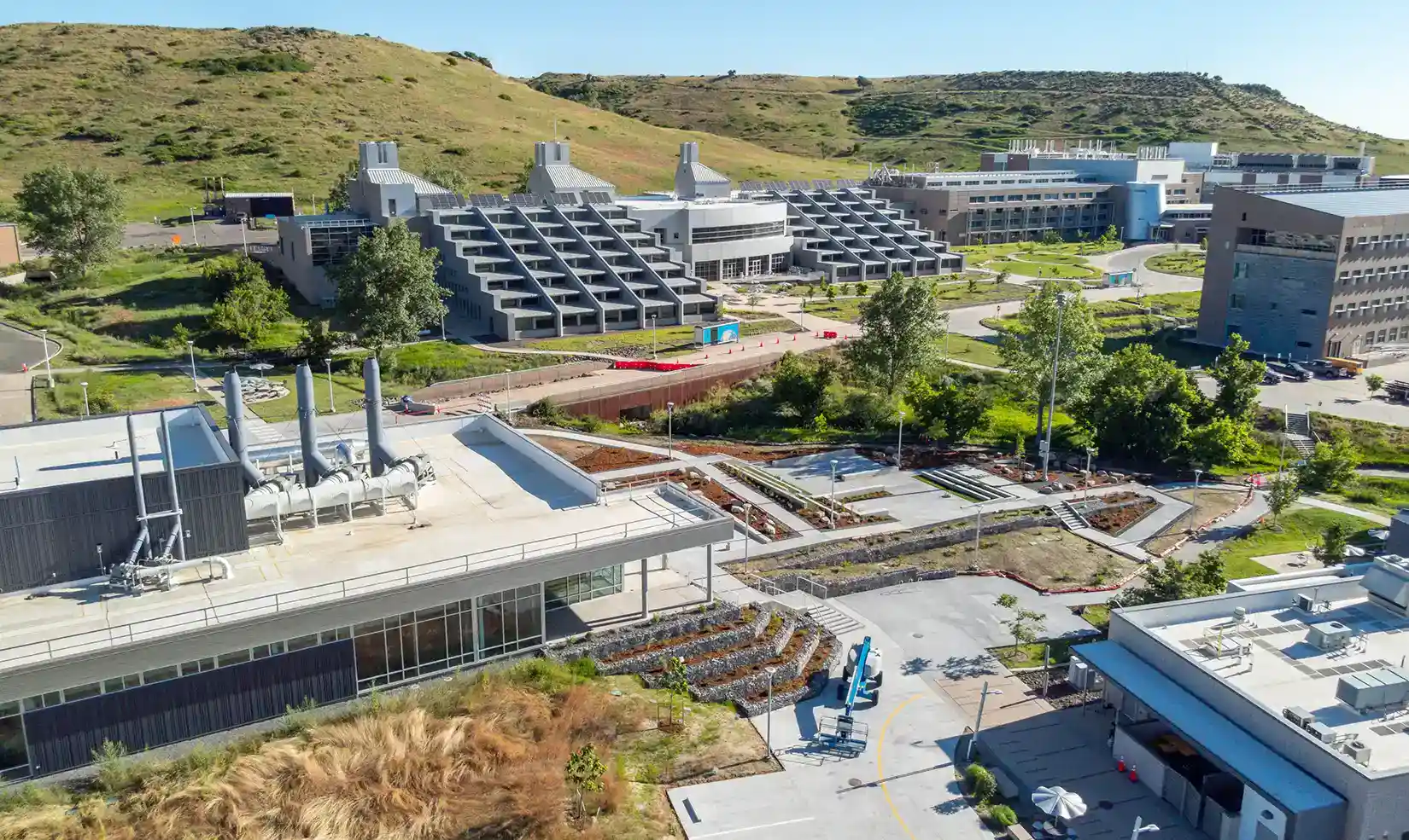 An aerial image of the NLR campus.
