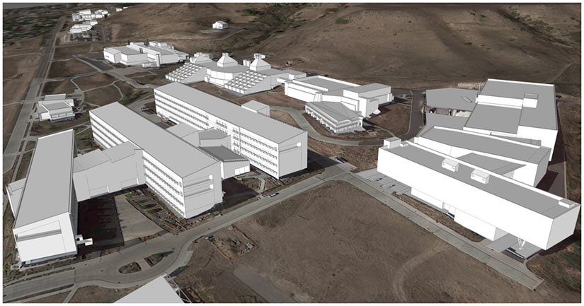 A rendering shows an aerial view of NLR's South Table Mountain campus.