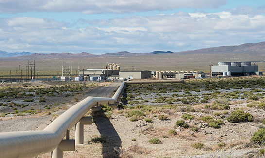A geothermal power plant