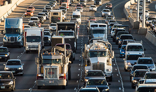Traffic on an interstate