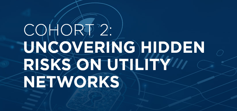 Clean Energy Cybersecurity Accelerator Cohort 2: Uncovering Hidden Risks on Utility Networks logo.