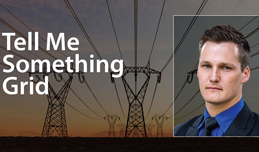 headshot of a man with the text “Tell Me Something Grid” overlaid