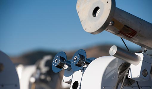 Photo of solar resource monitoring equipment