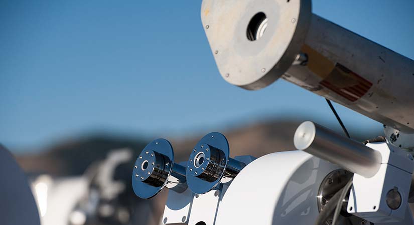 Photo of solar resource monitoring equipment