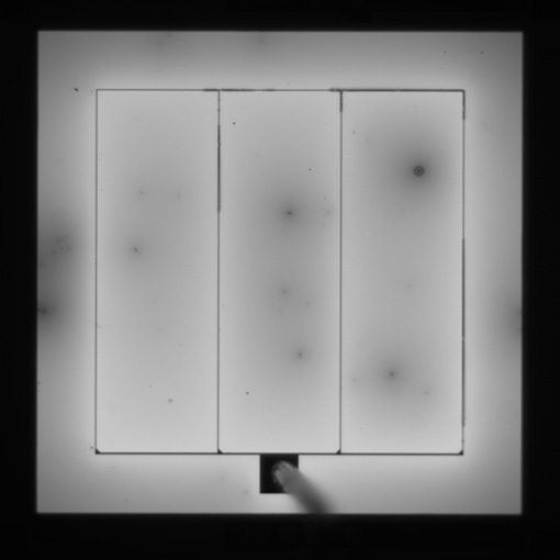 Microscope image of electrons