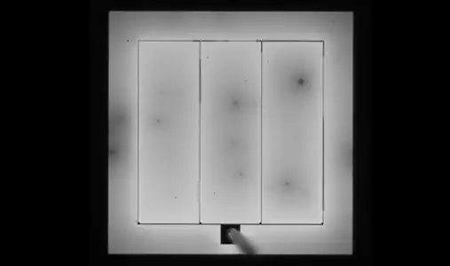 Microscope image of electrons