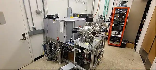 Pulsed laser deposition chamber No. 1 and other lab equipment