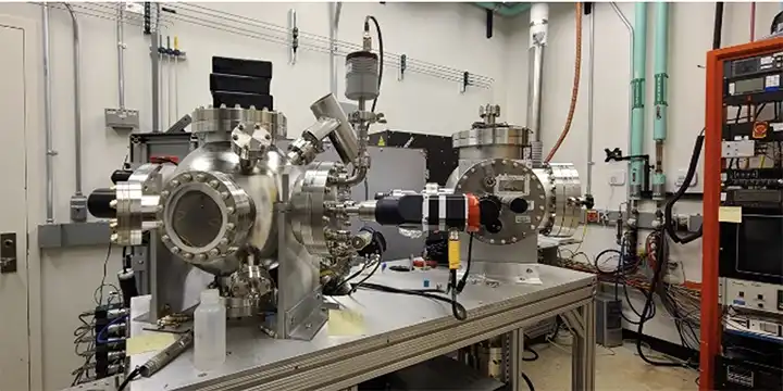 Pulsed laser deposition chamber No. 1 and other lab equipment