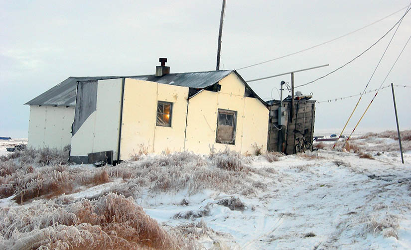 A house with a failing foundation