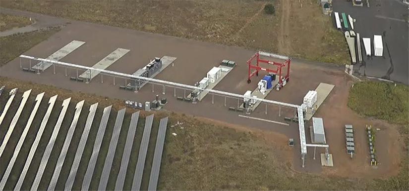 Photo of the new substation at NREL’s Flatirons Campus that is part of the new ARIES research platform.