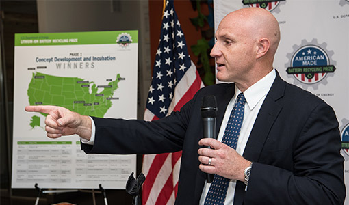 Continue reading about EERE Announces 15 Phase I Winners of Lithium-Ion Battery Recycling Prize at NREL
