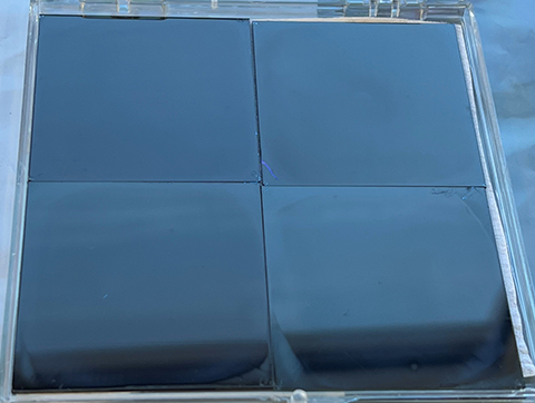 An image shows perovskite cells.