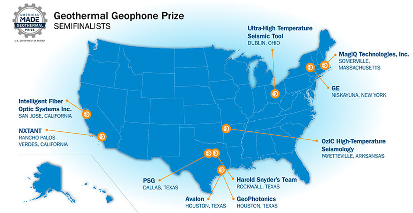 Map of the United States.
