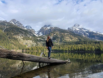 Lanaia Carveth in a mountain lake setting