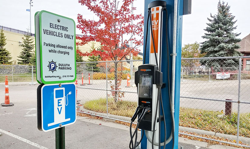 An electric vehicle charger.