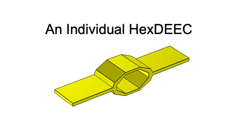 A graphic illustration of one&nbsp;hexagonal distributed embedded energy&nbsp;converter C