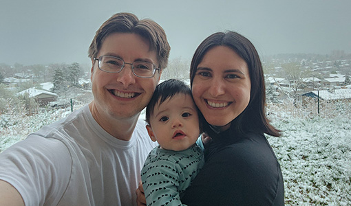 Continue reading about Herrera Family enjoying April snow showers