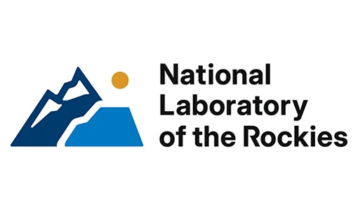 Continue reading about A logo with a stylized blue mountain and sun next to the words "National Laboratory of the Rockies"