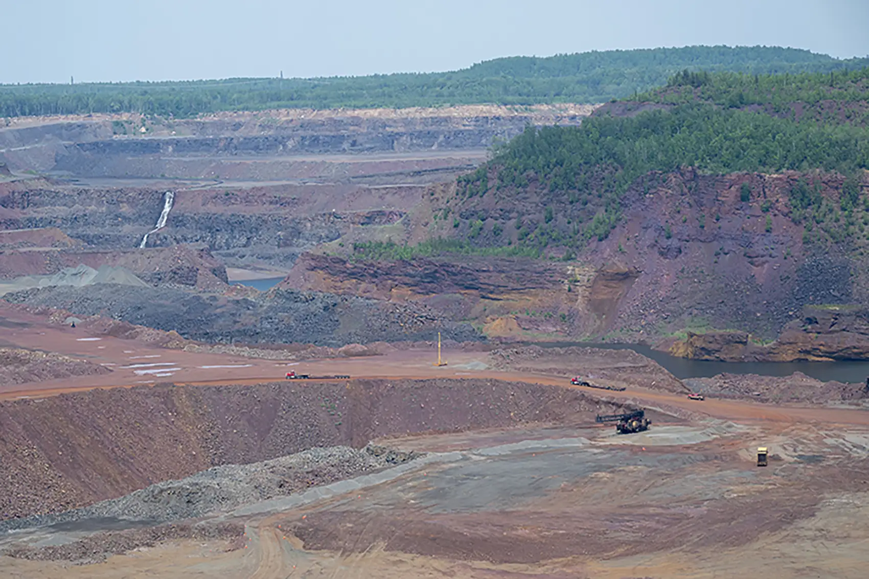The Hull-Rust-Mahoning Open Pit Iron Mine in Minnesota.