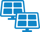 Icon of solar panels