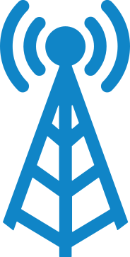 Icon of a cell phone tower