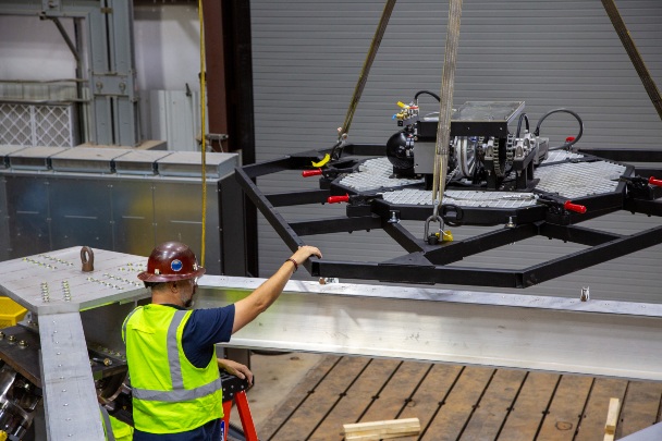 Motion platform being constructed