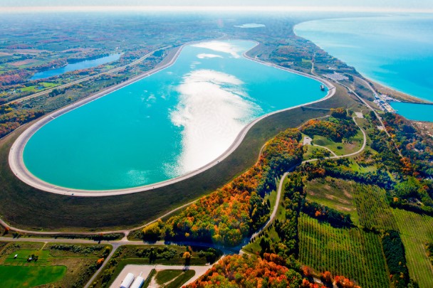 Pumped storage hydropower reservoir