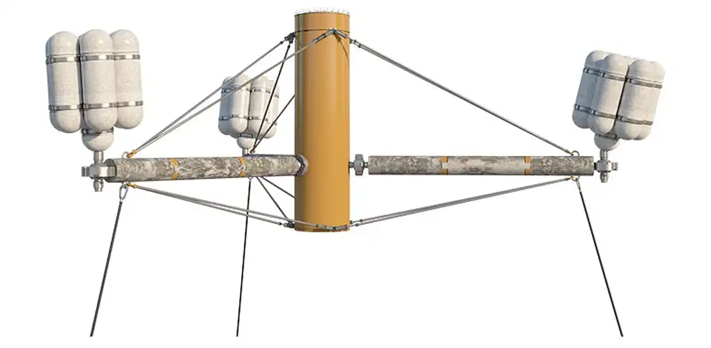 Illustration of a marine energy device