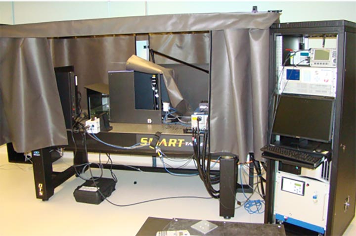 A photo of the Particle Image Velocimetry