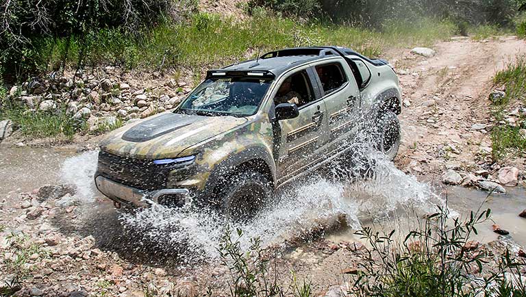 Photo of the hydrogen-powered Chevrolet Colorado ZH2